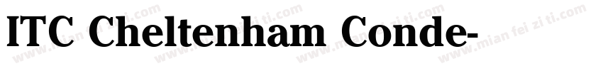ITC Cheltenham Conde字体转换